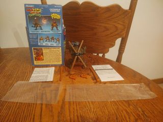TMNT 1993 CARTWHEELIN KARATE DON 100 COMPLETE W/BOX,  GUIDE AND INSTRUCTIONS 2