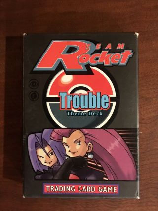 Pokemon Trading Card Game Team ROCKET Trouble Booster Box plus NO Cards 2