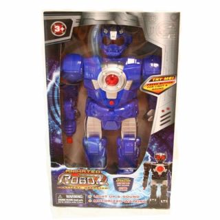 Animated Toy Robot Battery Operated - Lights,  Sound,  Motorized Walking -