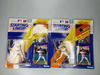 2x Cal Ripken Jr.  Orioles 1992 Mlb Baseball Starting Lineup Figure