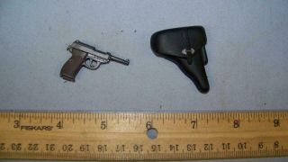 Miniature 1/6th Scale German Walther P - 38 & Holster 4