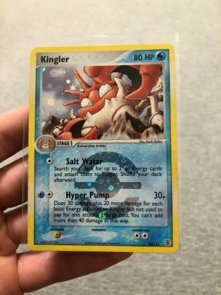 Kingler - 26/112 - Rare Reverse Holo - Pokemon Ex Firered And Leafgreen