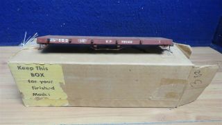 O Scale 2 Rail Kit Wood Western Railcraft Southern Pacific Flatcar 9 1/4 " 598607