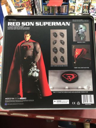 Mezco One 12 Superman Red Son Px Previews Exclusive Mib Action Figure