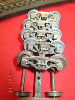 Vintage 3 O Scale Metal Trucks,  4 - Wheel,  For Freight Or Box Car,  Springs