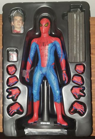 Hot Toys Mms179 The Spiderman Spider - Man Andrew Garfield