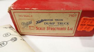 G Scale Structures Ho Scale 7107 Kleiber Motor Truck Dump Truck