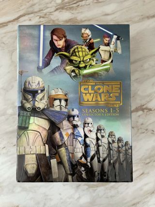 Star Wars The Clone Wars Seasons 1 - 5 Collector’s Edition Blu - Ray
