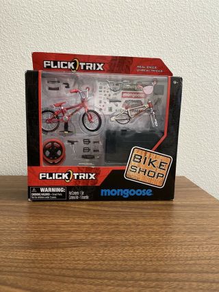 Flick Trix Bmx Finger Bike Mongoose Bike Shop Set