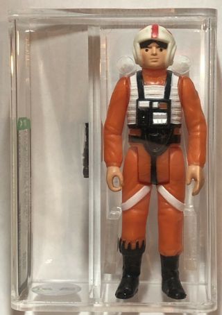Loose Vintage Star Wars Luke X - Wing Pilot Afa 85 Hk