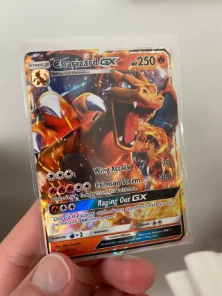 Charizard Gx 20/147 Sm Burning Shadows Ultra Rare Holo Pokemon Card Near