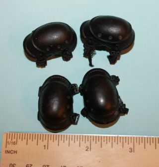 1/6 Scale Black Knee Pads For 12 " Action Figure 1:6 Scale