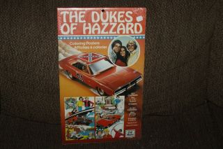 The Dukes Of Hazzard Vintage 1982 Coloring Posters From Parker Bros.