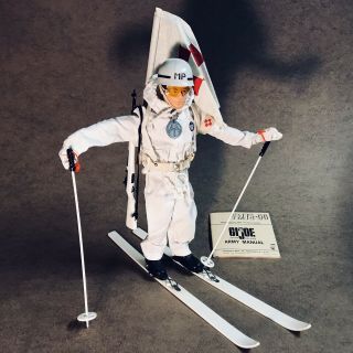 1960s G.  I.  Joe Ski Patrol With Medic Flag And Arm Band.  Set Is In Shape.