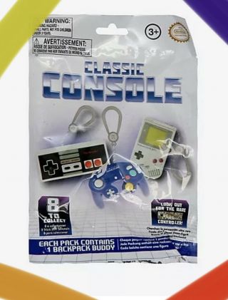 ✅ Nintendo Classic Consoles Backpack Buddies Rare Keychain Blind Bag Wow