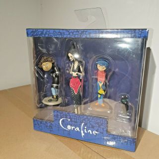 Neca Coraline The Best Of Coraline Pvc Mini Figure 4 Pack Set - 3 To 14cm Tall