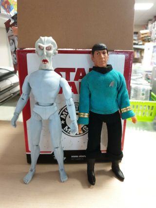 Vintage Mego Star Trek Mr Spock And The Keeper 8 " Action Figure 1974