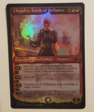 Mtg Magic The Gathering Foil Chandra,  Torch Of Defiance Signature Spellbook