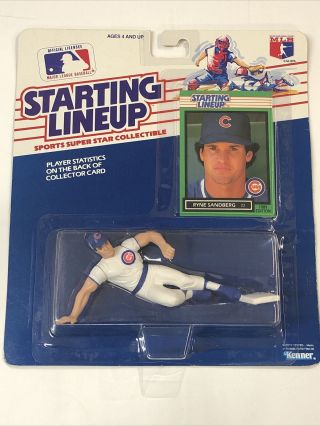 Ryne Sandberg - Starting Lineup Chicago Cubs Mlb Kenner Figurine 1989