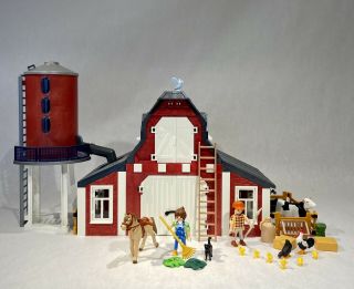Playmobil 9315 Barn With Silo - 100 Complete,  Open Box