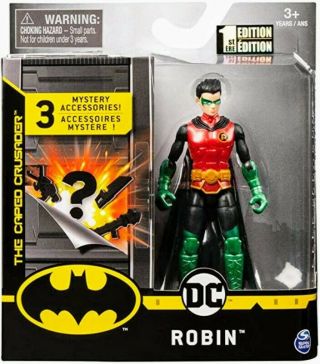Spin Master Dc Universe Heroes Unite " Metallic Robin " 4 Inch Action Figure 2020