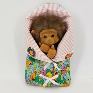 Vintage Little Monkey Lost Monkey In A Blanket Hand Puppet Hosung