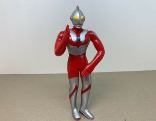 Vintage Bandai,  Japan Ultraman Action Figure,  5” Tall,  Yellow Eyes