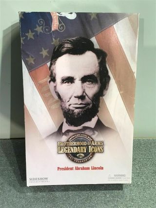 Us Civil War President Abraham Lincoln 12” Figure 1861 65 Sideshow 1/6 Scale Mib