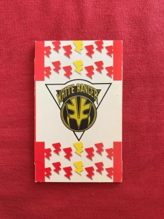Carta Power Rangers Card - Power Ranger Blanco / White - Cuetara Tosta Rica