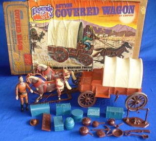 Empire Legends Of The West Covered Wagon Toy Boxed Vintage Action Figure Playset