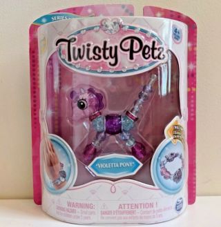 Twisty Petz - Violetta Pony Bracelet For Kids Series 1 Rare Hot Toy For 2018