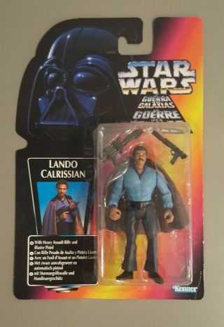 Star Wars Potf2 Power Of The Force Lando Calrissian Red Carded Moc Figure