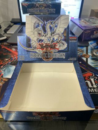 Yugioh Cybernetic Revolution Booster Box (empty) 1st Edition Display 2004