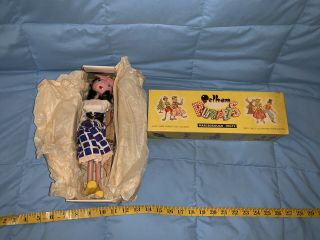Vintage Pelham Marlborough Wilts Girl Marionette String Puppet