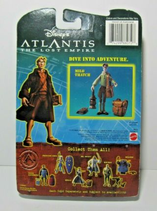 Disney Atlantis The Lost Empire Milo Thatch 2000 Mattel Action Figure 2