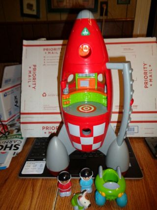 Iplay Happyland Lift - Off Rocket Elc Early Learning Centre Playset Space