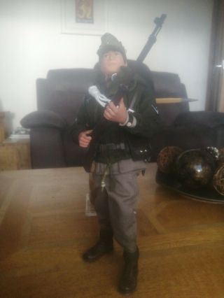 Vintage Action Man /g.  I Joe In Custom German Mountain Troop Uniform