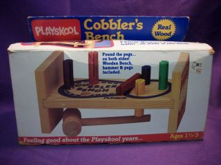 Vintage Playskool Wooden Cobbler 