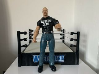 Wwe Stone Cold Steve Austin Wrestling Figure 1999 Rare 12” Wwf Wcw
