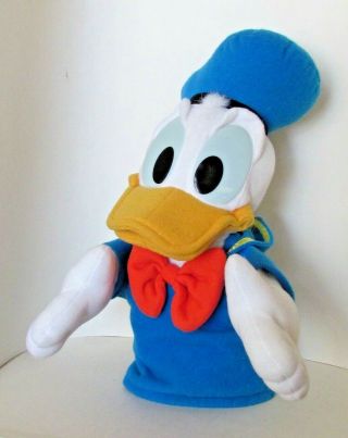 Disney Donald Duck 11 " Plush Hand Puppet By Mattel Arco