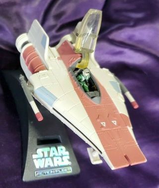 1995 Star Wars Action Fleet A - Wing Micro Machines With Pilot & Stand Galoob