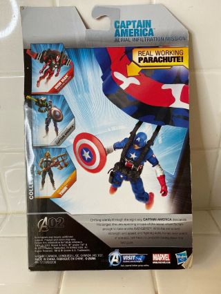 Marvel The Avengers Captain America Aerial Infilltration Mission Figure Toy 2