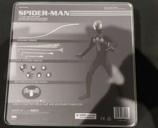mezco-one-12-collective-spider-man-black-suit-px-exclusive-6-inch