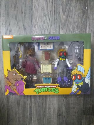 Splinter And Baxter Tmnt 2 Pack Neca Target Exclusive In Hand Ships Asap