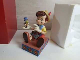 Disney Tradition Pinocchio Just Give A Little Whistle 4043647 Figurine - Boxed