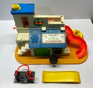 1976 Fisher Price Sesame Street Playhouse 937 With Slide And Swing