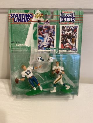 1997 Dan Marino & Bob Griese Starting Lineup Classic Doubles Miami Dolphins Nfl