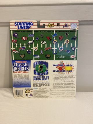 1997 Dan Marino & Bob Griese Starting Lineup Classic Doubles Miami Dolphins NFL 2