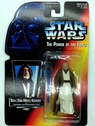 Star Wars Power Of The Force Ben Obi - Wan Kenobi Action Figure Toy Kenner 1995