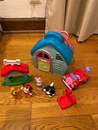 Fisher Price Little People Disney Mickey Minnie Mouse Play House